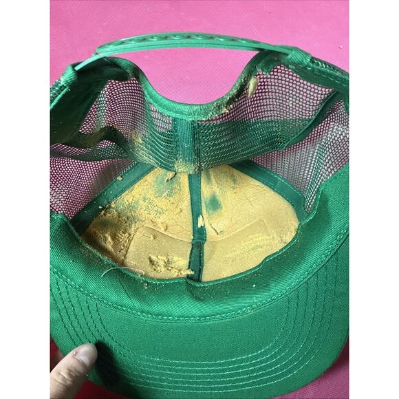 Vintage Wilken Brand Land Oil Farmer Hat Snapback Patch Cap K Brand USA NOS - Picture 6 of 6